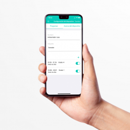 Panel de control del Nebularoma A1 - Programación fácil mediante APP para personalizar horarios e intensidad